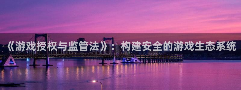 蓝图娱乐平台是骗局吗：《游戏授权与监管法》：构建安全的游戏生态系统